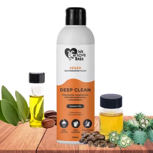 Mélytisztító és hidratáló prebiotikus kutyasampon - Deep Clean 250 ml - (We Love Bark)