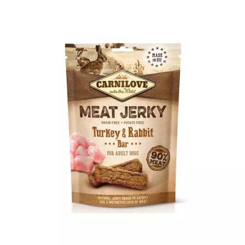 Meat Jerky Jutalomfalat - Pulyka és Nyúl Áfonyával – 100 g ( Carnilove ) 