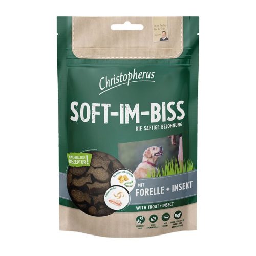 Soft-Im-Biss Pisztráng és Rovarfehérje Jutalomfalat 125 g (Christopherus)