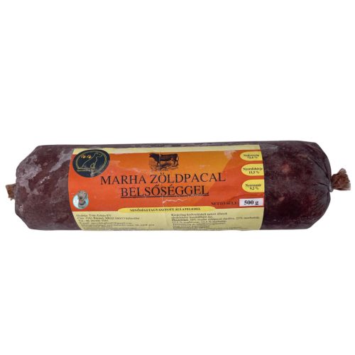 Marha Zöldpacal Belsőséggel 500 g (Special Dog Food)