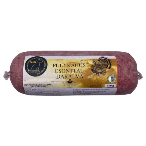 Pulykahús Csonttal Darálva 500 g (Special Dog Food)