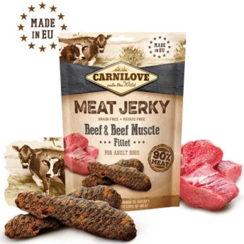 Meat Jerky Jutalomfalat - Marha filé– 100 g ( Carnilove )