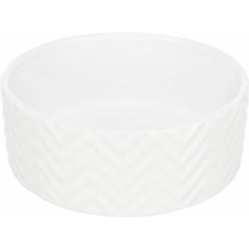 Ceramic Bowl - kerámia tál (nyomott mintával, fehér) kutyák részére (1,6l/20cm)