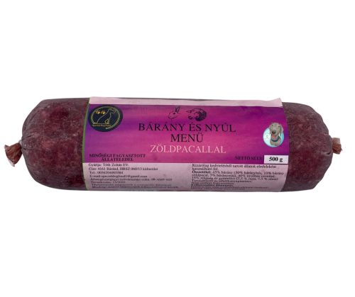 Bárány-Nyúl Menü zöldpacallal 500 g (Special Dog Food)